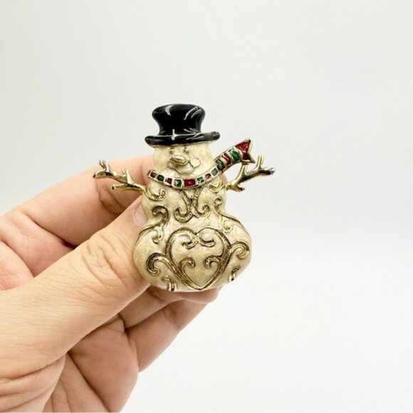 Vintage 5 Sets Christmas Themed Enamel Gerry’s Signed Brooches - Picture 3 of 12